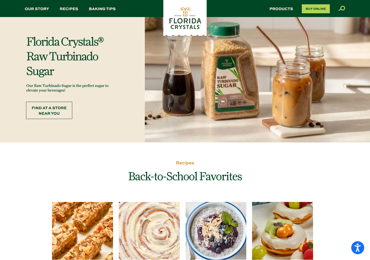 Florida Crystals website homepage